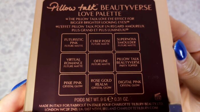 シャーロットティルブリー Charlotte Tilbury　ピロートークビューティーバースラブアイシャドウパレット